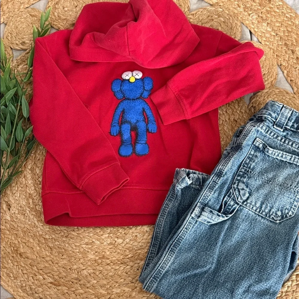 Vintage Sonoma Baggy Carpenter Jeans and Cotton Boxy Hoodie. Size 4-5 boys
